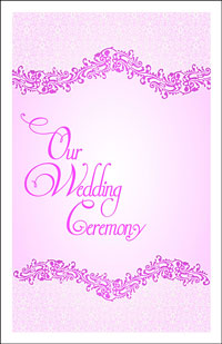 Wedding Program Cover Template 4G - Graphic 2